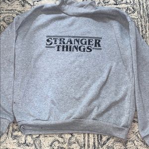 Kid Stranger Things grey hoodie